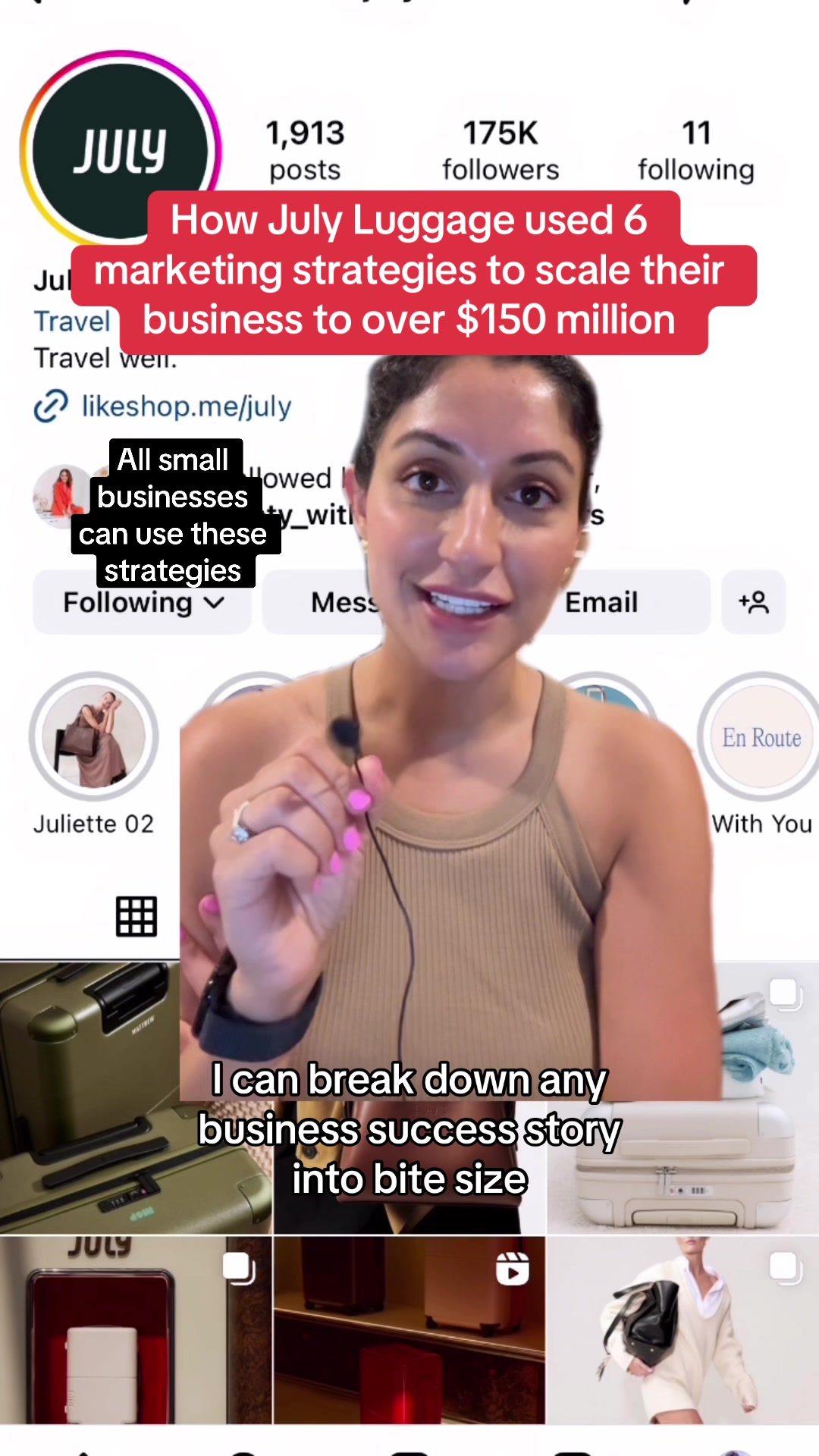 Breaking down July luggage's marketing strategy