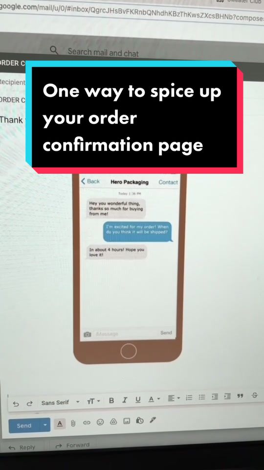 How to create a fun fake-text order confirmation animation in Canva