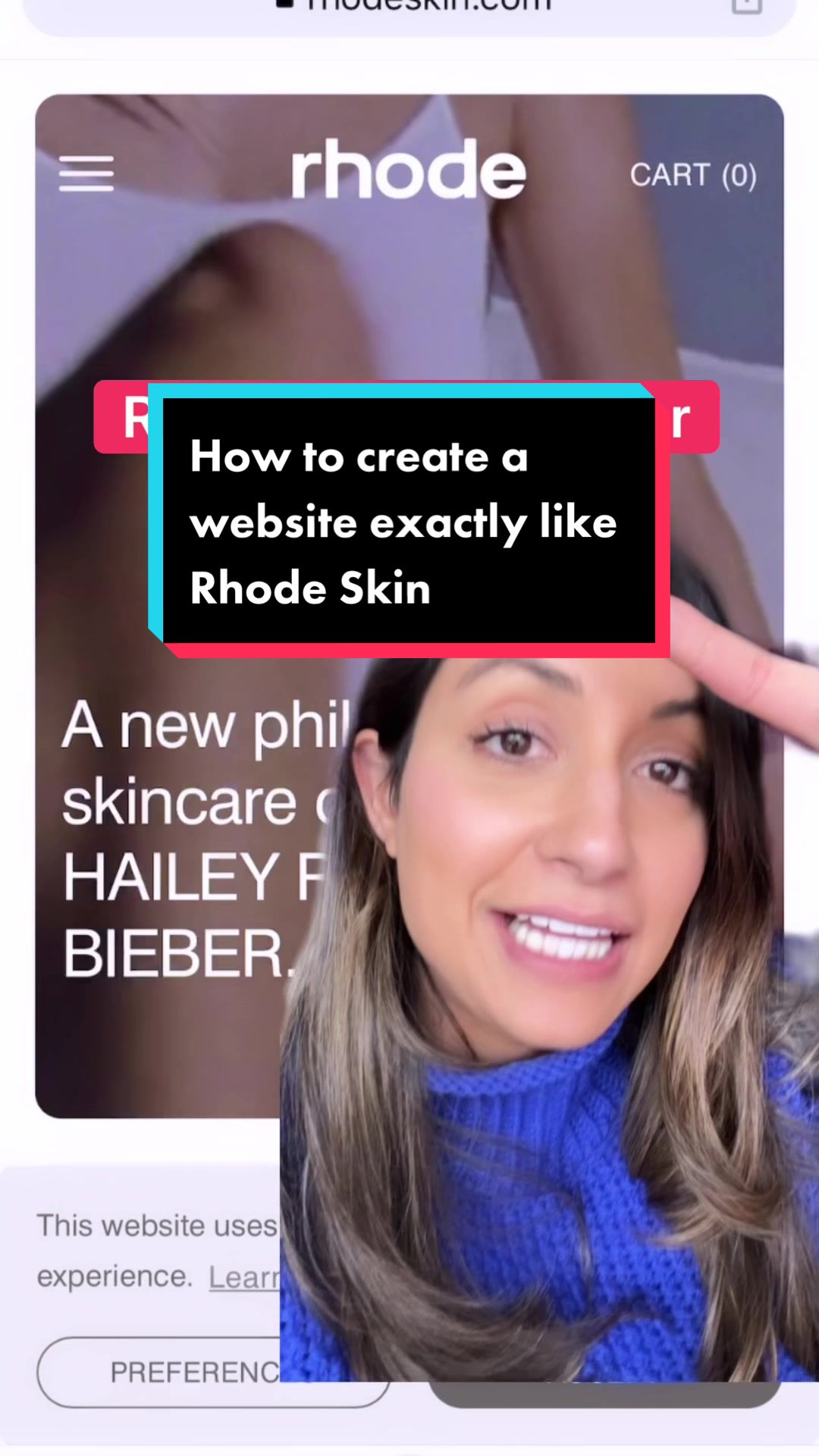 The exact tools behind Rhode Skin's minimal website
