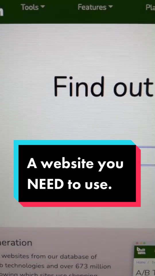 Use builtwith.com to see what tools any website is running